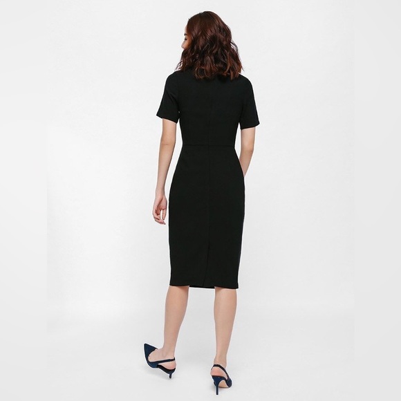 NWT M&S Black Midi Dress - Picture 5 of 5